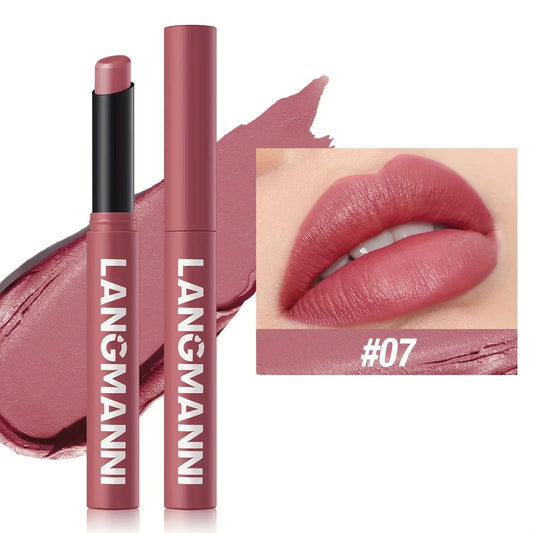 [Matte Lipstick] Matte Lipstick Single Pack | 12 Colors with Lasting Moisture - alotasawkli