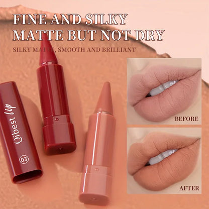 2-in-1 Matte Lip Liner and Lipstick - alotasawkli