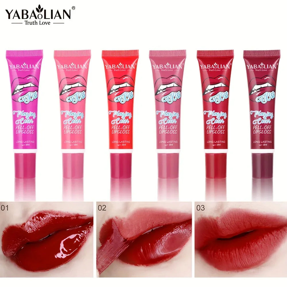 YABAOLIAN Matte Lip Gloss - Long-Lasting, Waterproof Tear - alotasawkli
