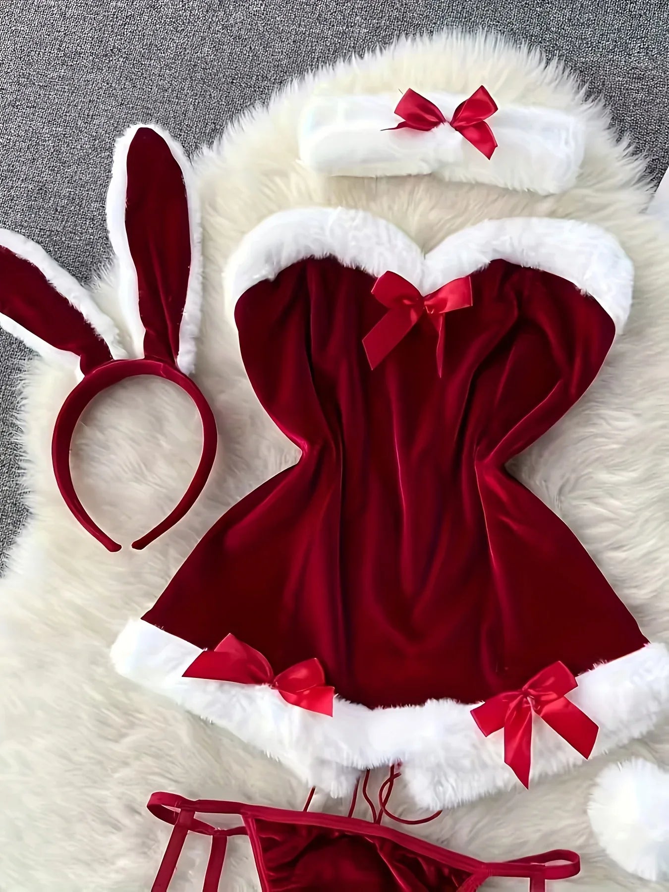 TEMU-Women'S Sexy Naughty Santa Claus Costume - alotasawkli