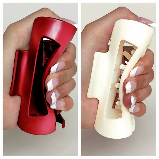 TEMU-Set of 2 Soft Stylish Hair Clips - alotasawkli