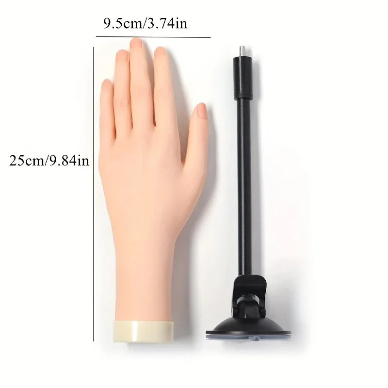 TEMU-Flexible Plastic Finger Model for Practicing Nail Art - alotasawkli