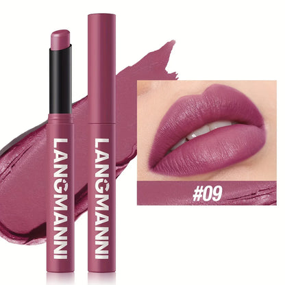 [Matte Lipstick] Matte Lipstick Single Pack | 12 Colors with Lasting Moisture - alotasawkli