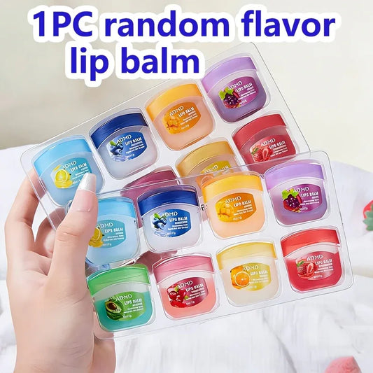 8 Flavors Fruit Lip Balm, Colorful Lip Gloss Natural Effect Cream Texture - alotasawkli