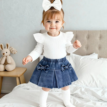 TEMU-A Three-Piece Set for Baby Girls Featuring - alotasawkli