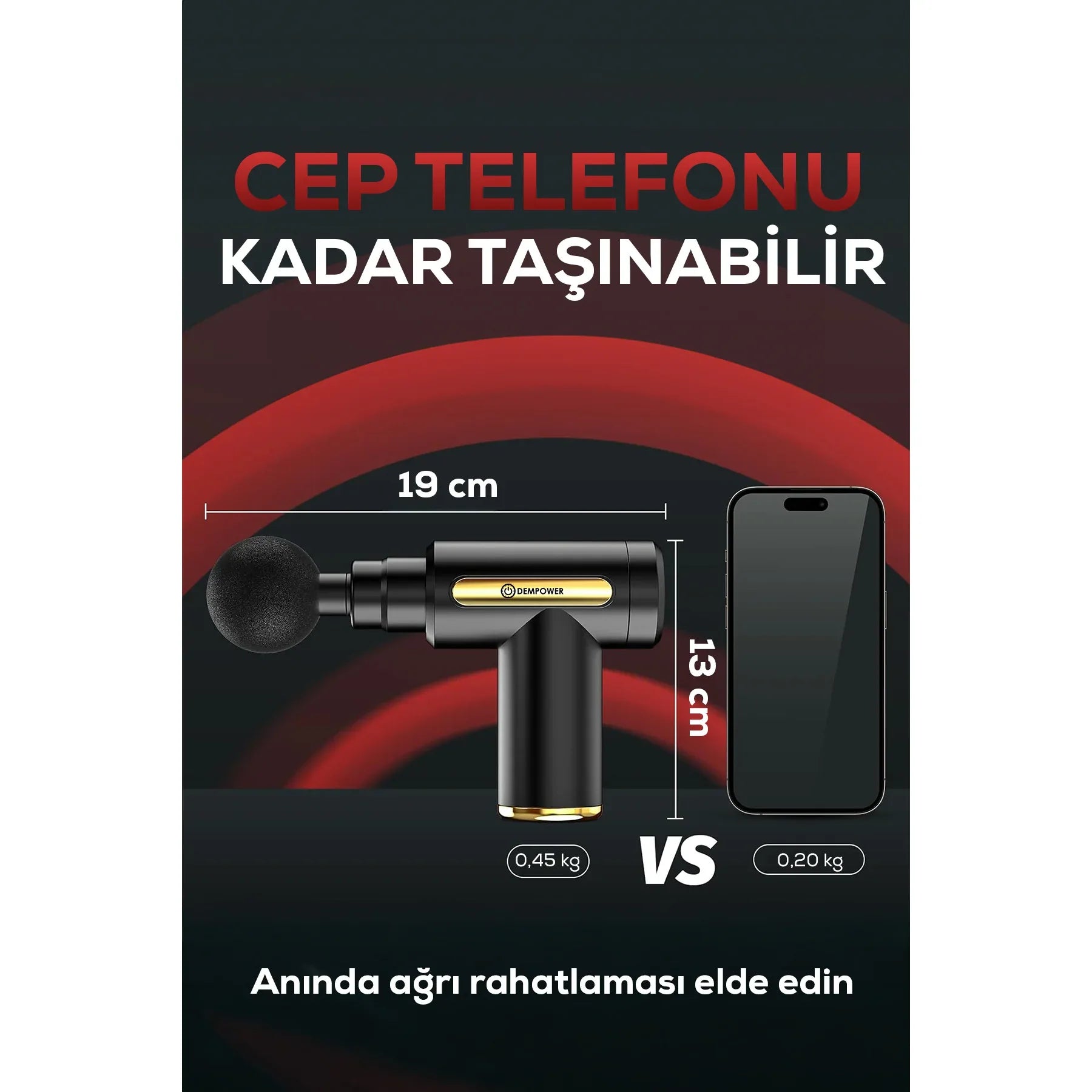 مسدس تدليك مهتز مع 4 رؤوس، أخضر، 19x13 سم - alotasawkli
