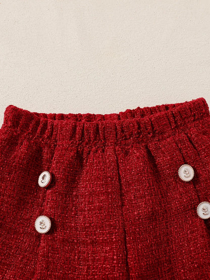 TEMU-Baby Girl Autumn Shorts Set - alotasawkli