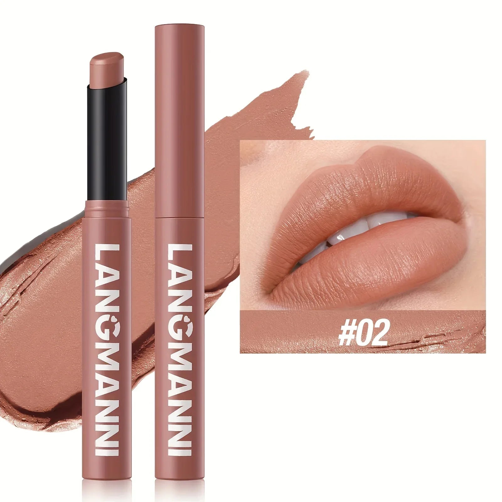 [Matte Lipstick] Matte Lipstick Single Pack | 12 Colors with Lasting Moisture - alotasawkli
