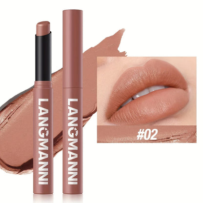 [Matte Lipstick] Matte Lipstick Single Pack | 12 Colors with Lasting Moisture - alotasawkli