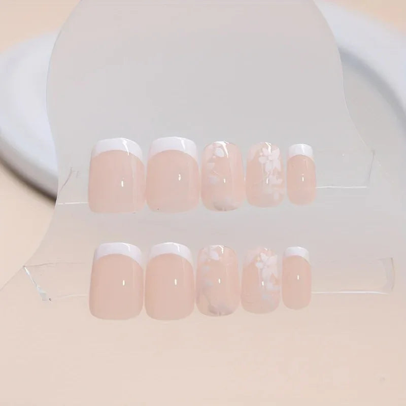 TEMU-24pcs Simple Short Pure Desire Cute Sweet Press - alotasawkli