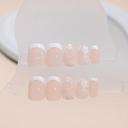 TEMU-24pcs Simple Short Pure Desire Cute Sweet Press - alotasawkli
