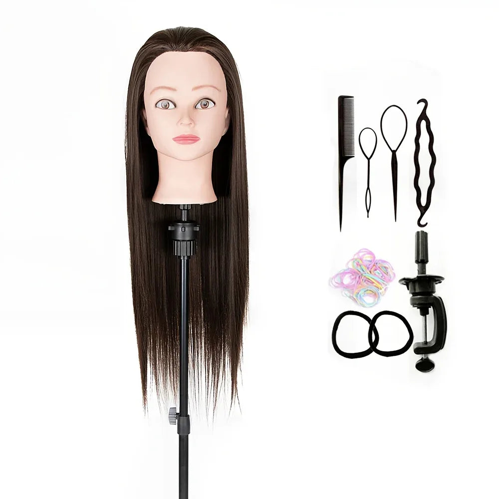 TEMU-24-Inch Hairdressing Mannequin Head Made - alotasawkli