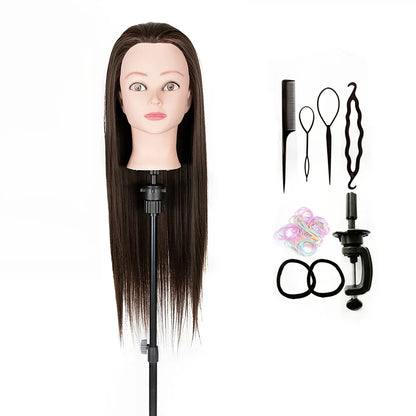 TEMU-24-Inch Hairdressing Mannequin Head Made - alotasawkli
