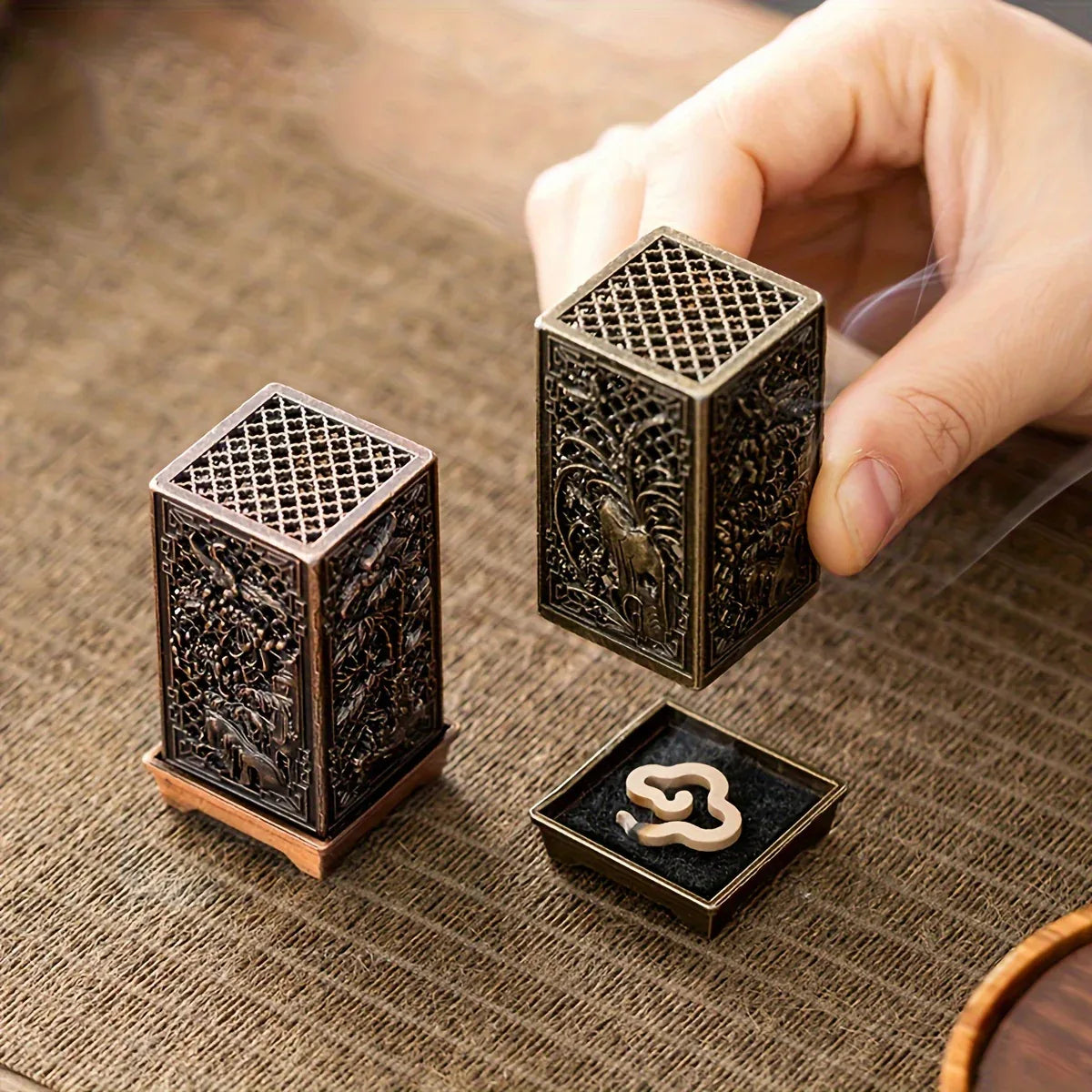 TEMU-1pc of Creative Hollow Incense Holder from China - alotasawkli