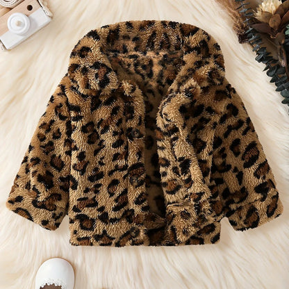 TEMU-Baby Girl'S Autumn And Winter Leopard - alotasawkli