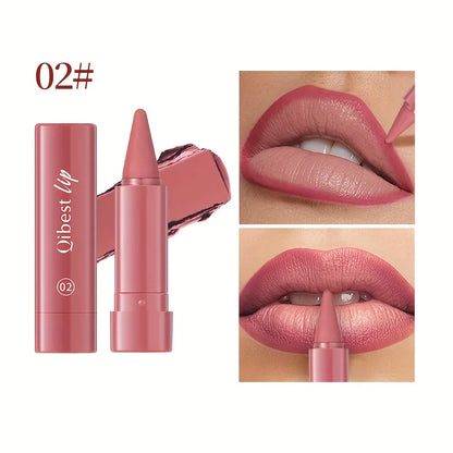 2-in-1 Matte Lip Liner and Lipstick - alotasawkli