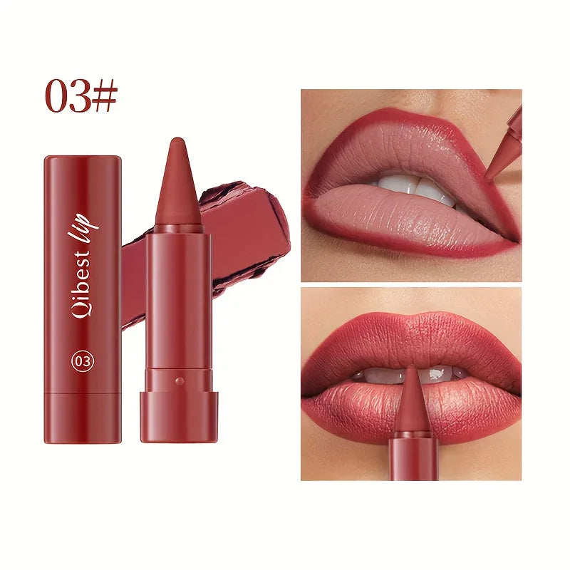 2-in-1 Matte Lip Liner and Lipstick - alotasawkli