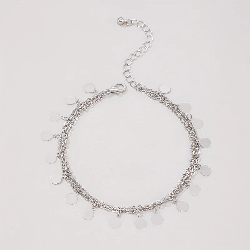 1 Anklet - Minimalist Fashion Beach Style Multi - alotasawkli