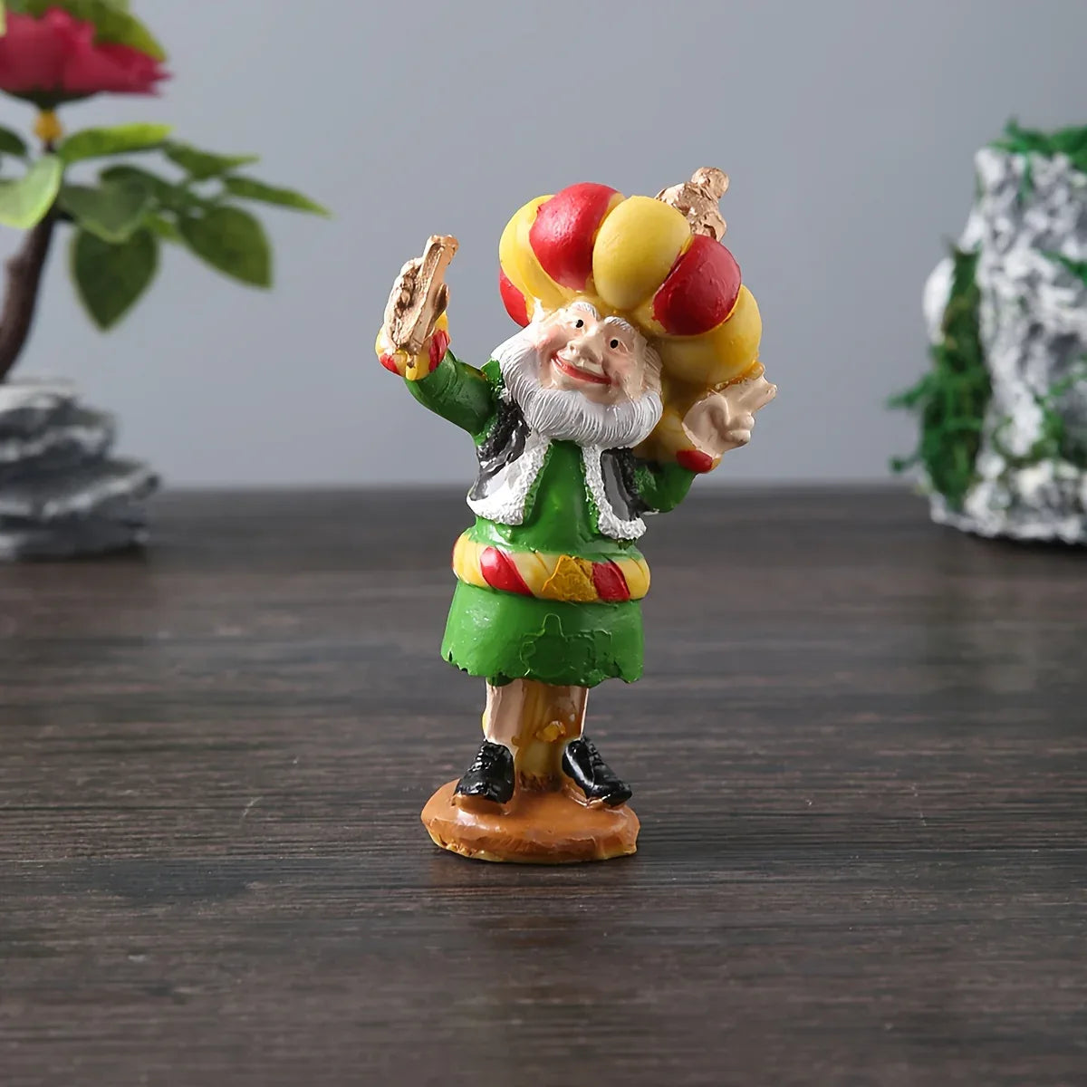TEMU-A Resin Figure of a Chubby Old Man with a Cannon - alotasawkli