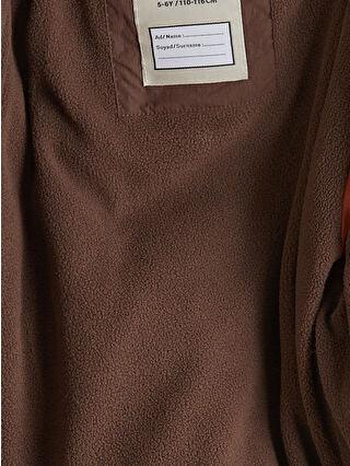 Orange Hooded Boys' Thick Coat - alotasawkli