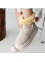 Sophia Beige Suede Boots - alotasawkli