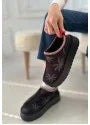 Mucy Black Suede Boots - alotasawkli