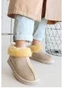 Abby Beige Suede Boots - alotasawkli