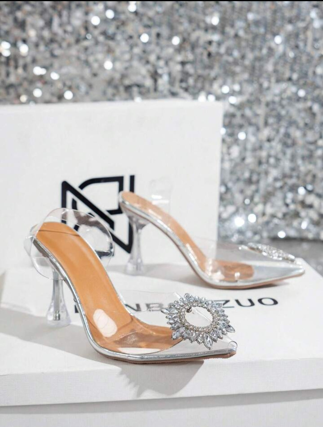 Women's Crystal Decor High Heel Pumps
