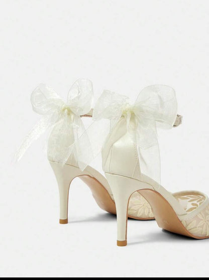 CUCCOO HITCHD Pointed Toe Slim High Heel Hollow