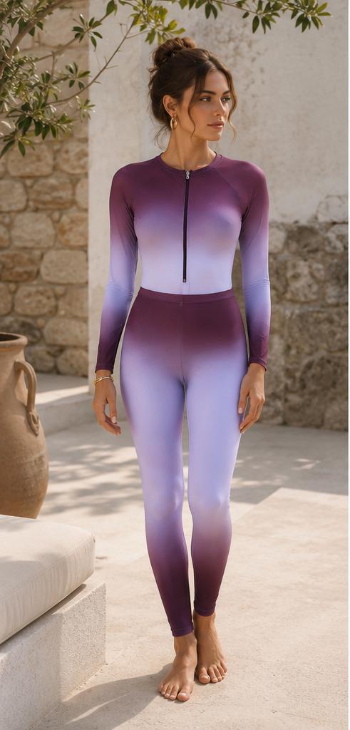 4-Piece Ombré Burkini for Hijabis—Elegant and Distinctive